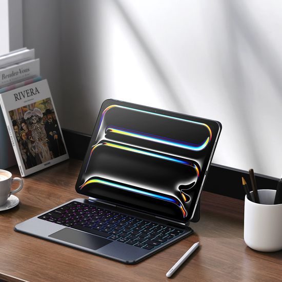 Dux Ducis Toetsenbord Case voor iPad Pro 11 2024 - met Touchpad & Standaard - Zwart