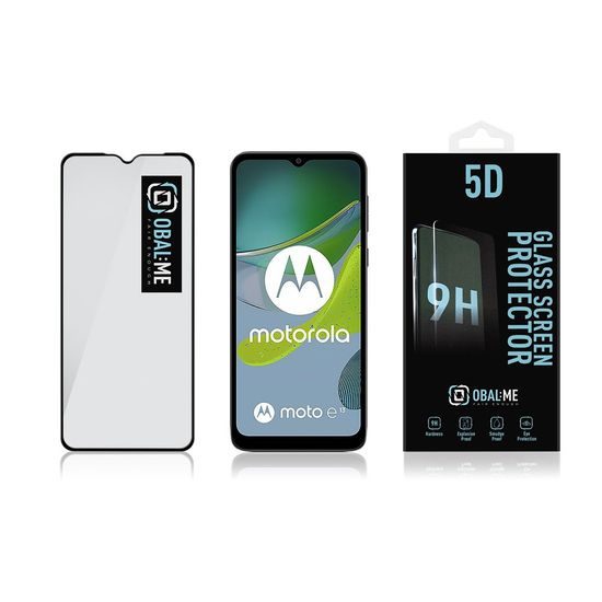 OBAL:ME 5D Tvrdené Sklo pre Motorola E13, čierne