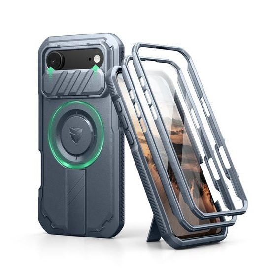 Dexnor MagSafe 360 Kickstand Camprotector θήκη iPhone Air, μπλε