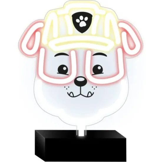 Neonová LED lampa na stojánku Tlapková patrola - Rubble