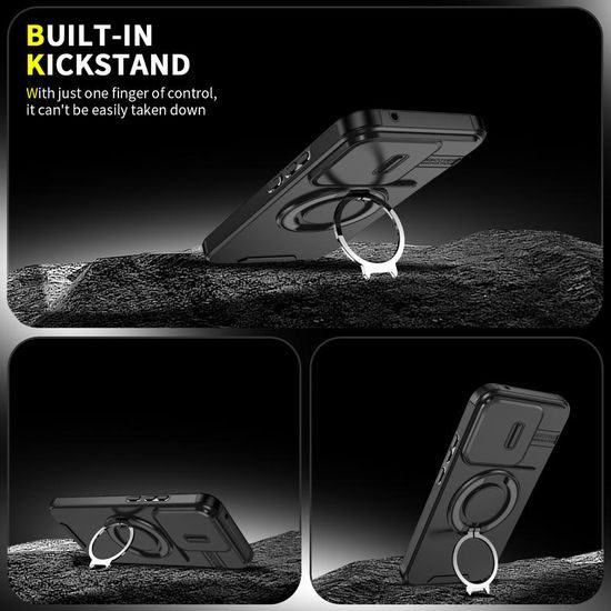 Θήκη Camslide Stand, Xiaomi 15T, μαύρη