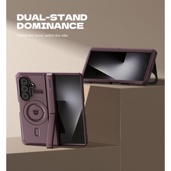 Θήκη Dexnor MagSafe Kickstand Samsung Galaxy Z Fold 7, μωβ