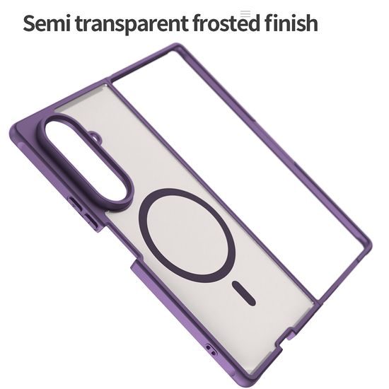 Techsuit HaloFrost II MagSafe Schutzhülle für Samsung Galaxy Z Fold8 Ultra - Magnetische Handyhülle - Violett