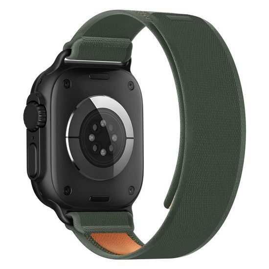 Tech-Protect Nylon Elite Apple Watch 8 / 9 / 10 / 11 / 12 / SE / Ultra (44 / 45 / 46 / 49) mm, zeleno-oranžový