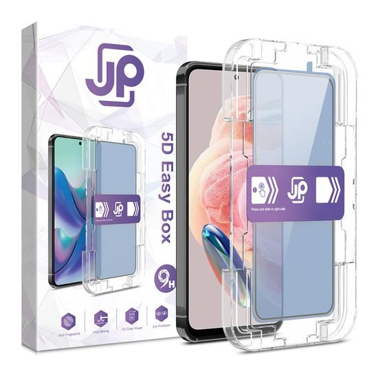 Xiaomi Redmi Note 12 apsauginis stiklas – JP 5D Easy Box grūdintas stiklas
