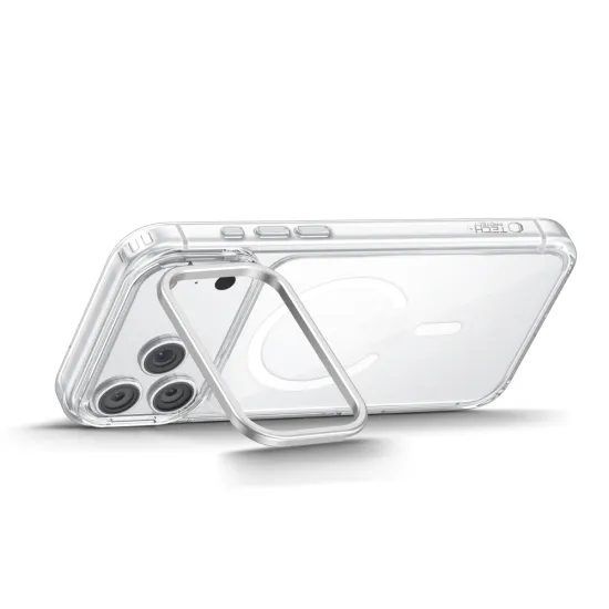 Tech-Protect MagStand MagSafe CC, iPhone 17 Pro / 18 Pro, priehľadný