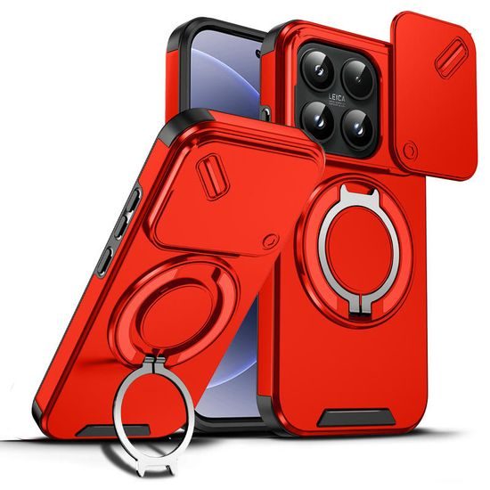 Husă Camslide Stand, Xiaomi 17, roșu