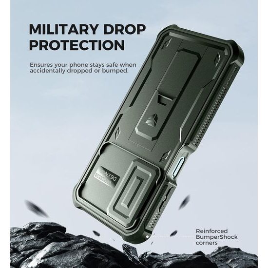 Dexnor 360 Kickstand Camprotector Θήκη Samsung Galaxy A16, Πράσινη