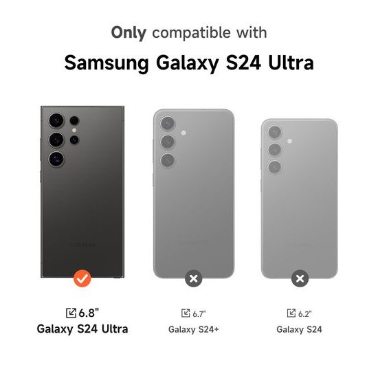 Suritch MagSafe Kickstand Camprotector maska Samsung Galaxy S24 Ultra, ružičasta