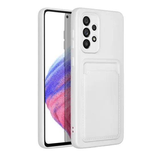 Husă Card Case, Samsung Galaxy A52 5G / A52 LTE / A52s, albă