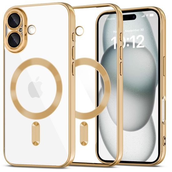 Tech-Protect MagFlex MagSafe iPhone 16, glänzendes Gold