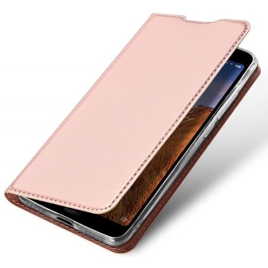 Dux Ducis Skin Leather case, husă tip carte, iPhone 11 Pro, roz