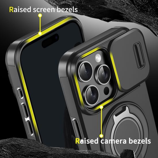 Camslide Stand obal, iPhone 16 Pro Max, modrý