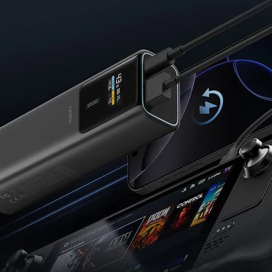 Cuktech CKPB100PGLBL Powerbank 10000mAh - USB-C + USB-A - 150W - Zwart