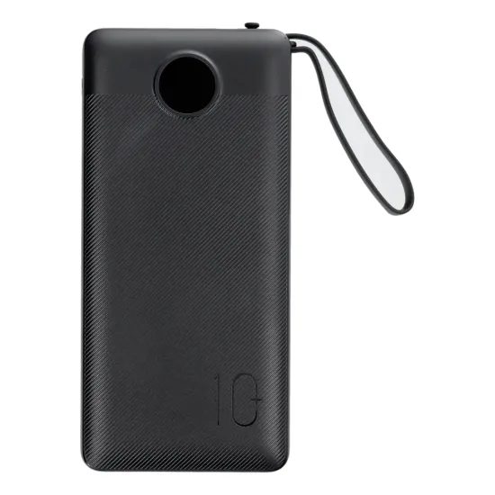 Veger C10 PowerBank 10.000mAh (Micro USB + USB-C + Lightning), μαύρο (W1116)