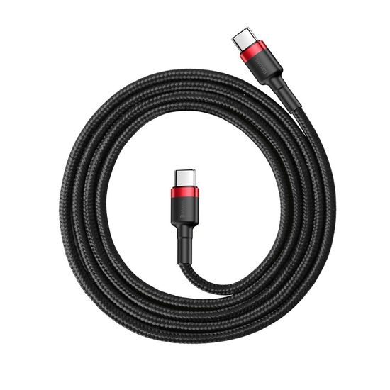 Baseus Cafule Kabel, USB-C, schwarz-rot, 1 m (CATKLF-G91)