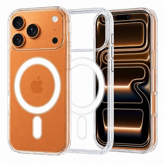 Etui Techsuit MagSafe Pro, iPhone 17 Pro Max / 18 Pro Max, przezroczyste