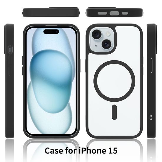 JP MagFit Clear MagSafe Θήκη με Μαγνήτη N52, iPhone 15, Πράσινο