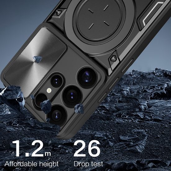 Techsuit CamGuard Pro, Samsung Galaxy S25 Ultra, čierny