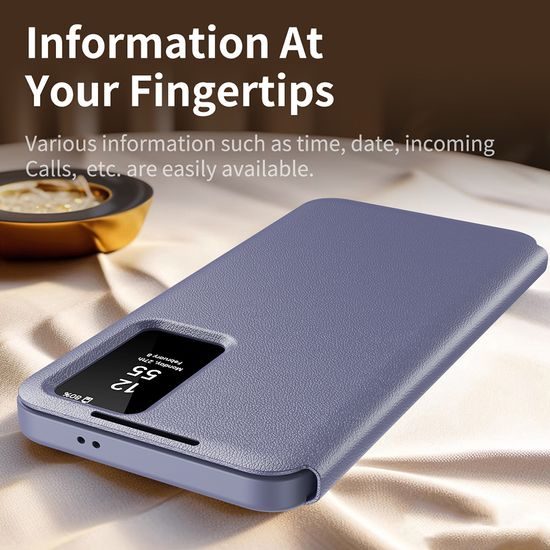 Techsuit SmartView, Samsung Galaxy S26 FE, fialové