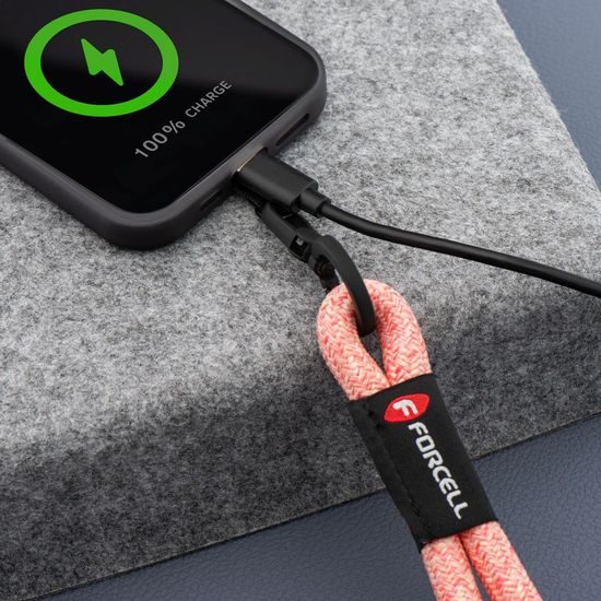 Forcell F-Design L8X36 Λουράκι καρπού, ροζ-λευκό