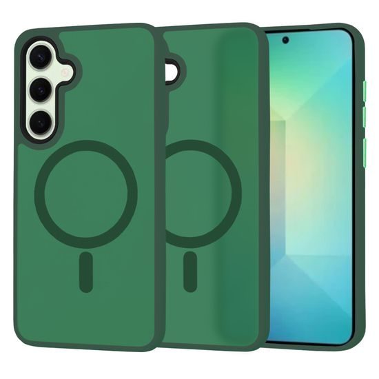 Techsuit HaloFrost MagSafe, Samsung Galaxy S25, verde