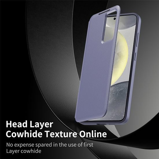 Techsuit SmartView Schutzhülle für Samsung Galaxy S26 - Flip Case mit intelligentem Sichtfenster - Violett