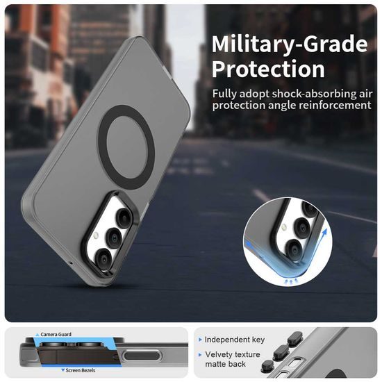 Techsuit CandyCase MagSafe, Samsung Galaxy A16 4G / 5G, μαύρο