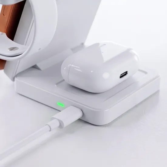 Tech-Protect A56 3v1 MagSafe bezdrôtová nabíjačka, 25 W, Qi2.2, biela