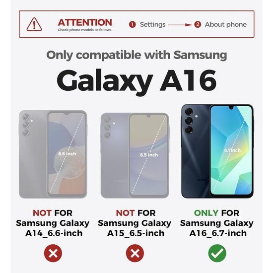 Dexnor 360 Kickstand Camprotector Θήκη για Samsung Galaxy A16, Μωβ