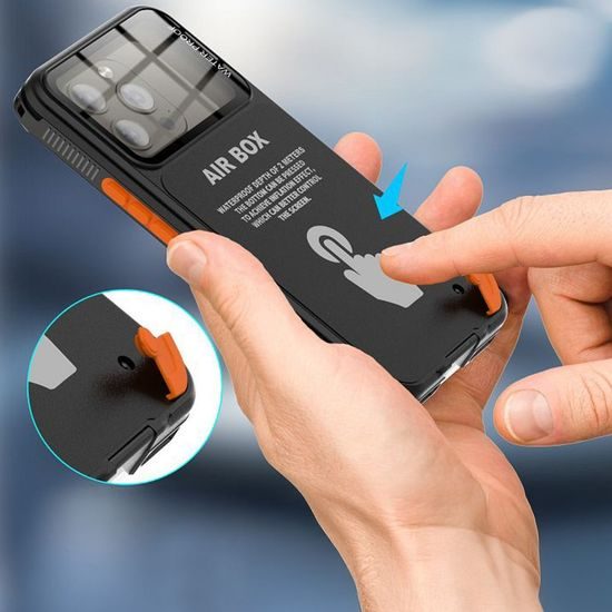 Univerzalni vodoodporen etui Shellbox Airbox 6.1, črn