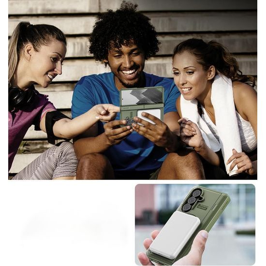 Θήκη Dexnor MagSafe Kickstand για Samsung Galaxy Z Fold 7, πράσινη