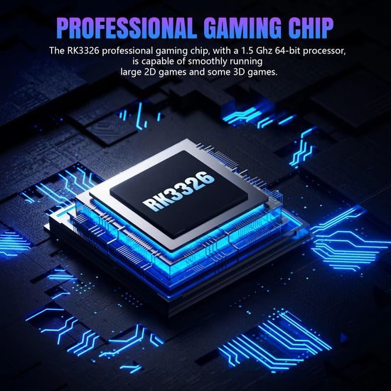 R36 Max Φορητή κονσόλα παιχνιδιών με 4,0" IPS οθόνη, μαύρη