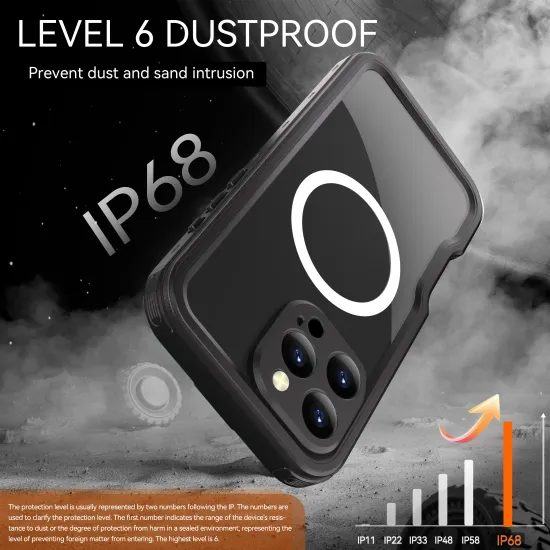 ShellBox IP68 tok, iPhone 16 Pro, fekete