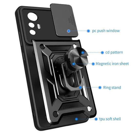 Tech-Protect CamShield Pro Xiaomi 12 Lite, černý