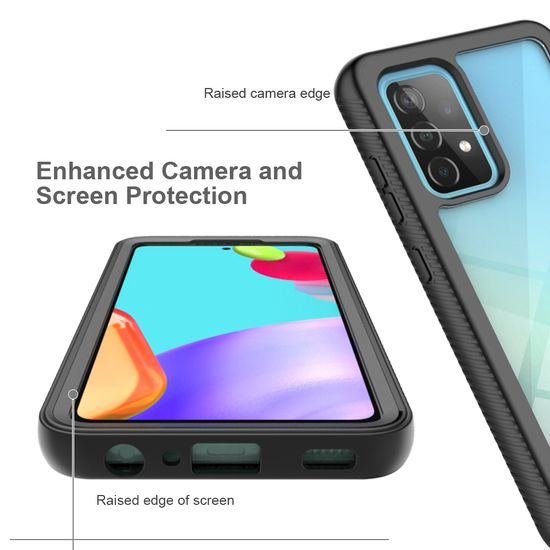 Techsuit Defense360 Pro + Ochranná fólia, Samsung Galaxy A72 4G / A72 5G, čierny