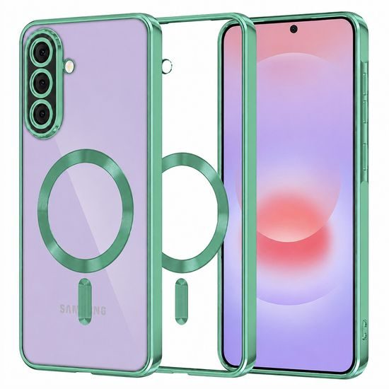 Techsuit Luxury Crystal MagSafe, Samsung Galaxy A37 5G, zelený