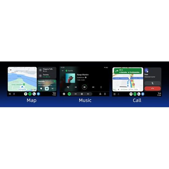5" Bezdrôtový displej pre motocykle BMW, Apple CarPlay / Android Auto