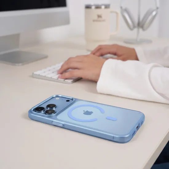 Tech-Protect MagZero MagSafe ümbris iPhone 17 Pro / 18 Pro – matt helesinine