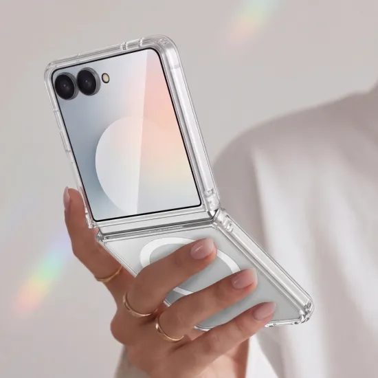 Tech-Protect Flexair Hybrid MagSafe'iga ümbris Samsung Galaxy Z Flip 8 – läbipaistev