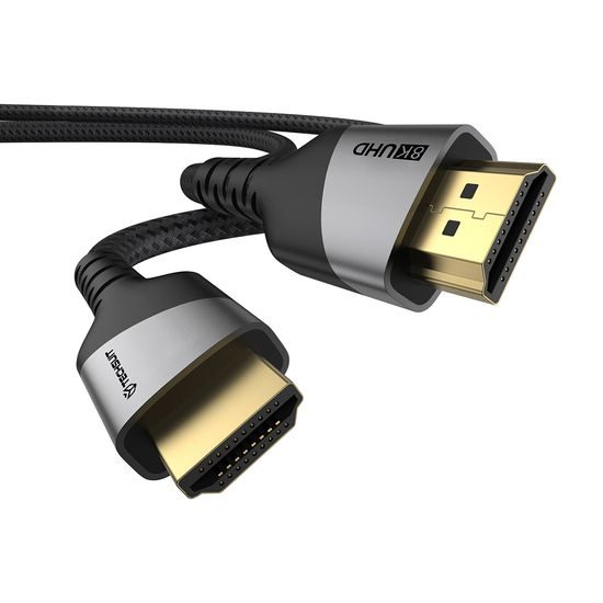 Techsuit Prémiový videokabel NexusVision Pro (CX3) HDMI - HDMI 2.1, 2 m, šedý