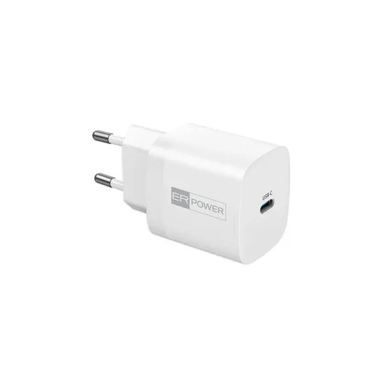 ER POWER Αντάπτορας USB-C, 33W, GaN, λευκός