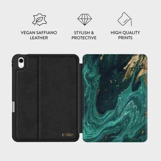 Tech-Protect Lamano θήκη, iPad 10,9" (10 / 2022) / 11" (11 / 2025), verde aura
