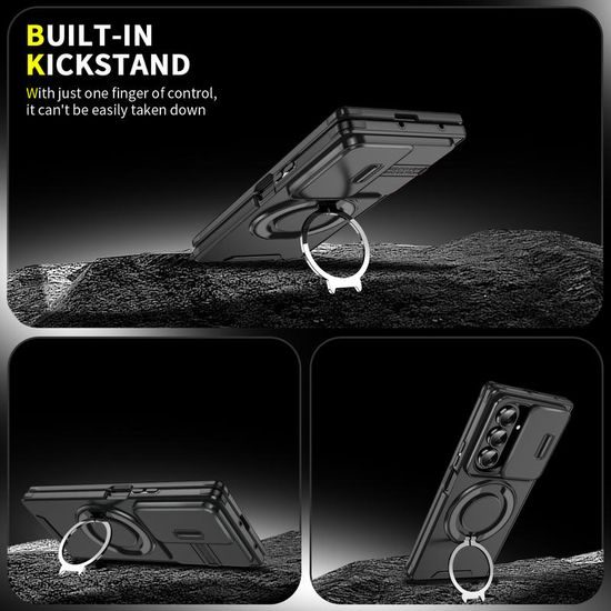 Husă Camslide Stand, Samsung Galaxy Z Fold 8 Ultra, negru