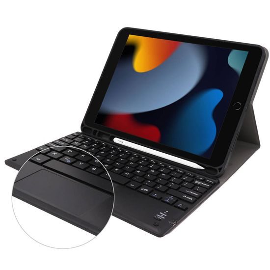 Husă cu tastatură și touchpad pentru Apple iPad 10.9 2022, neagră