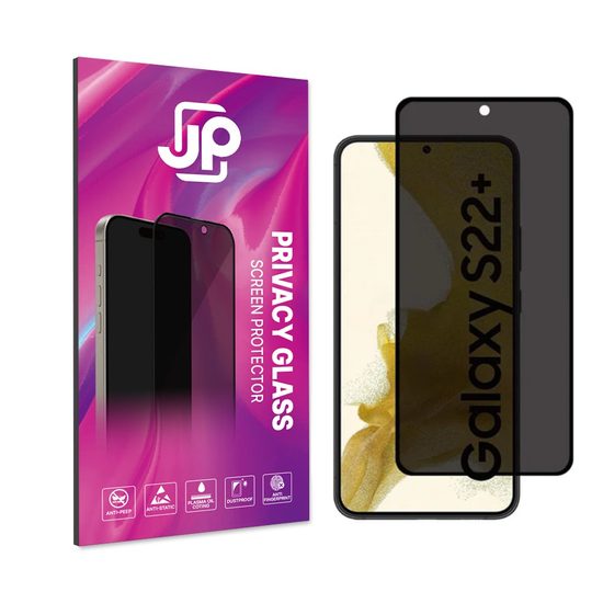 JP Privacy Zaščitno kaljeno steklo, Samsung Galaxy S22 Plus, črno