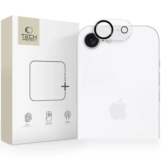 Tech-Protect Cam Fit+, προστατευτικό γυαλί φακού κάμερας, iPhone 16e, διάφανο
