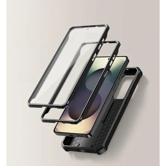 Dexnor 360 Kickstand Camprotector θήκη Samsung Galaxy S26 Plus, μαύρη