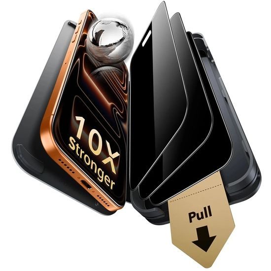 iPhone 18 Pro Max kaitseklaas – ESR Privacy Armorite Pro UltraFit privaatsusklaas 3 tk