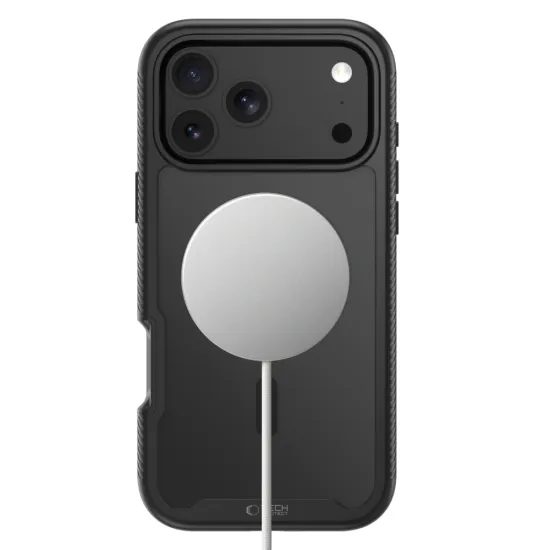 Tech-Protect Defense360 MagSafe Case für iPhone 17 Pro Max / 18 Pro Max - Hybridpanzer mit integriertem Displayschutz - Schwarz
